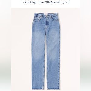 Abercrombie Ultra High-rise Straight Jean